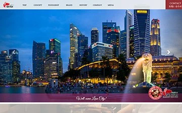 新加坡料理網站設計作品